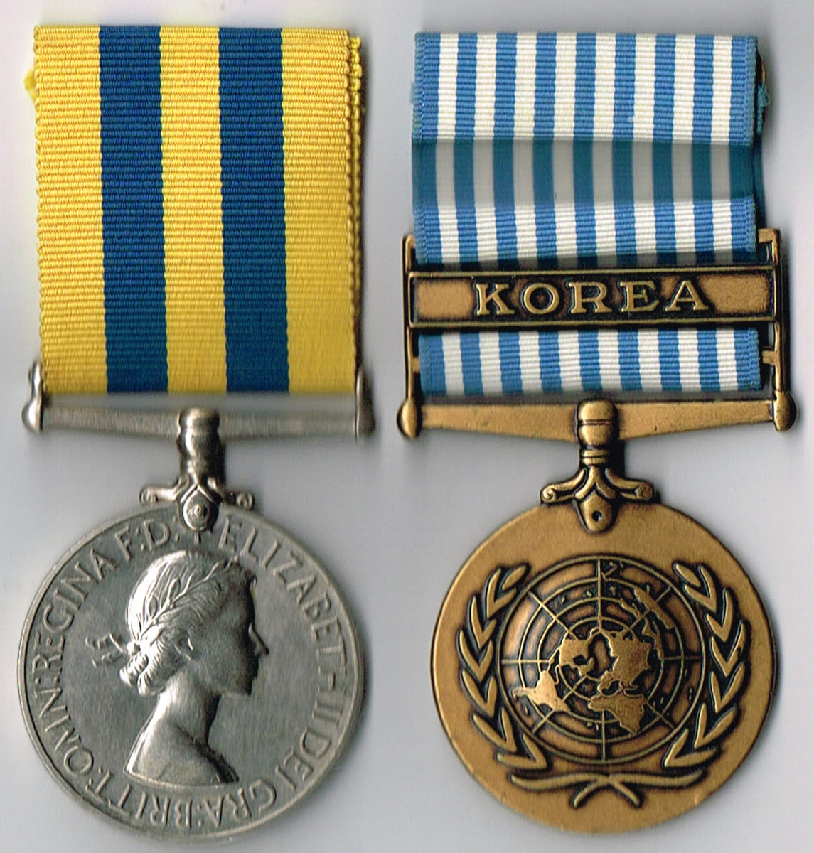 Elizabeth II Korea Medal 1950-1953 and United Nations Korea Medal 1950-1954 to Royal Ulster Rifles/Royal Inniskilling Fusiliers. at Whyte's Auctions