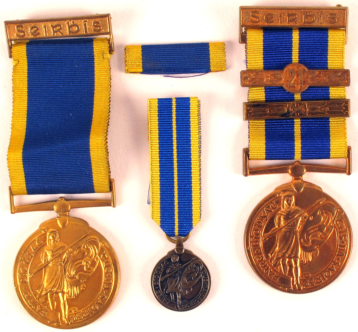 FCA (Local Defence Force) Seven Year Service medal and 12 Year Service medal with 21-Year bar. at Whyte's Auctions