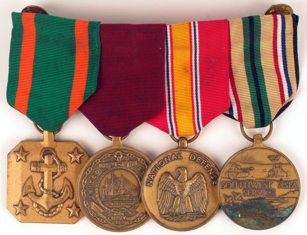 1990-1991 First Gulf War, US Navy group of four. at Whyte's Auctions