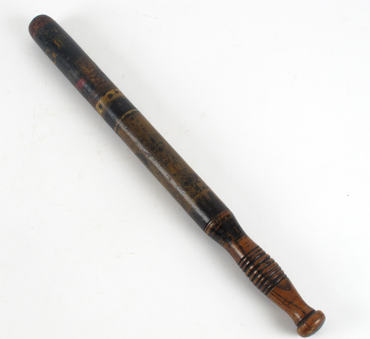A 19th century decorated police truncheon. at Whyte's Auctions