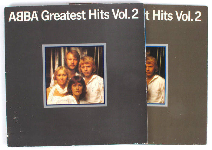 ABBA, Greatest Hits Vol. 2, signed by all four band members. at Whyte's Auctions