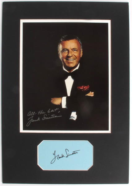 Frank Sinatra autograph signature. at Whyte's Auctions