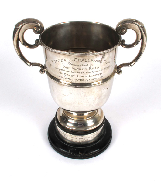 Football 1949 Sir Alfred Beit Presentation Trophy, silver cup. at Whyte's Auctions