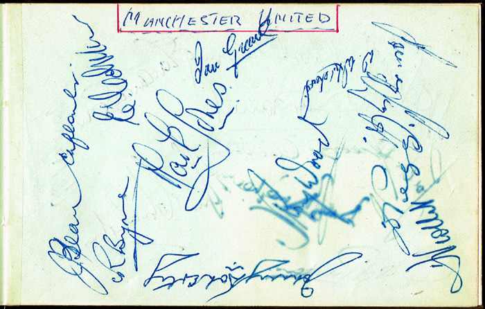 Football 1950s Manchester United 'Busby's Babes' autographs at Whyte's Auctions