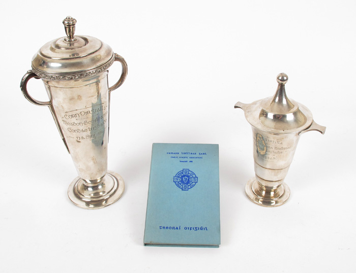 GAA Oriel Cup, silver trophies, County Louth Schools at Whyte's Auctions