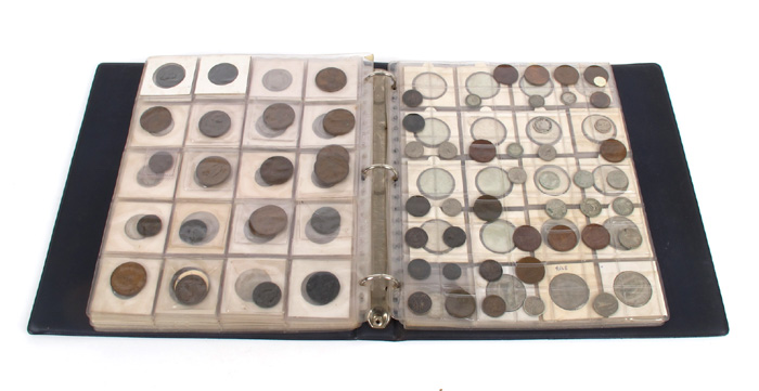 Collection in album with mixed ranges of copper and silver. at Whyte's Auctions