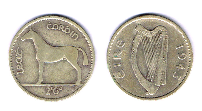 Almost complete collection of Irish coinage 1928 to 1968. at Whyte's Auctions