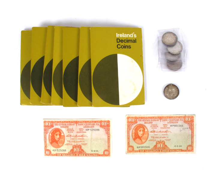 1960s coins and banknotes. at Whyte's Auctions