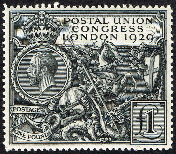 Great Britain. 1929 Universal Postal Union Congress 1 black. at Whyte's Auctions