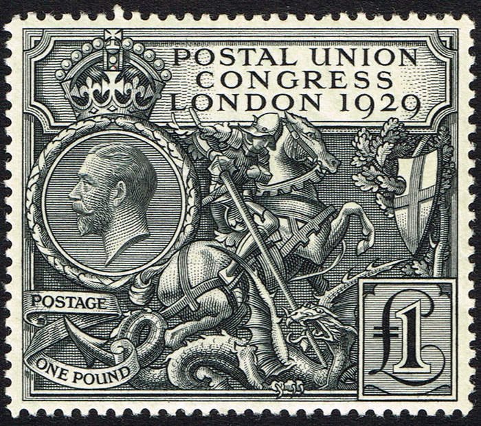 Great Britain. 1929 Universal Postal Union 1 black. at Whyte's Auctions