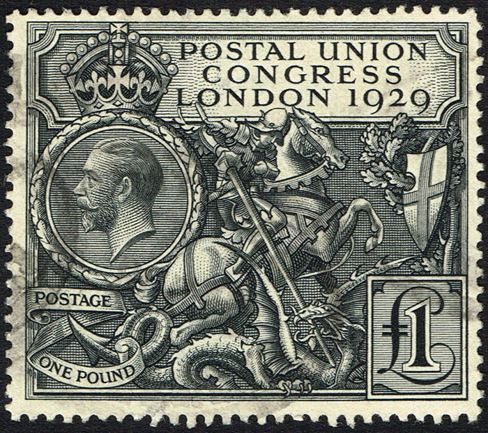 Great Britain. 1929 Ninth Universal Postal Union Congress 1 black used. at Whyte's Auctions