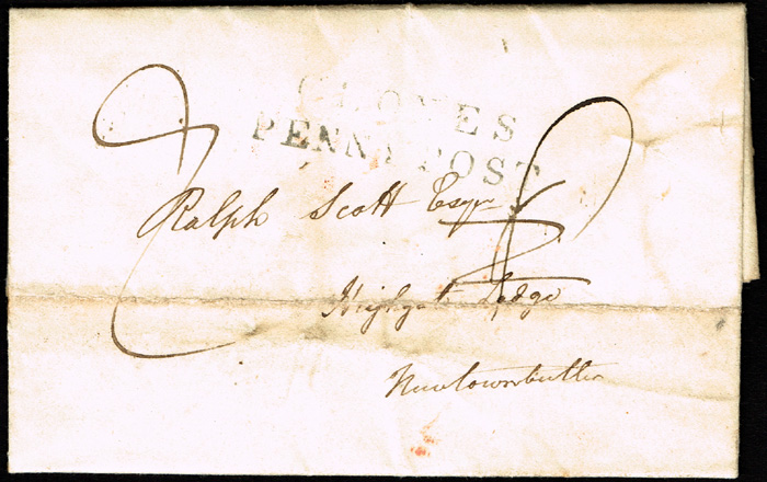 Ireland. Postal History collection 1800-1855 at Whyte's Auctions