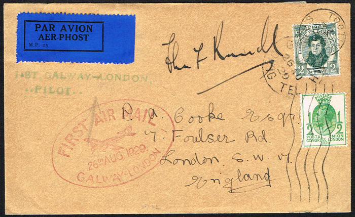 Ireland. 1929-1951 collection of First Flight Covers. at Whyte's Auctions