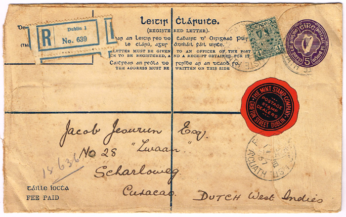 Ireland. 1930s to 1970s collection of mainly airmail covers to overseas, with good frankings. at Whyte's Auctions