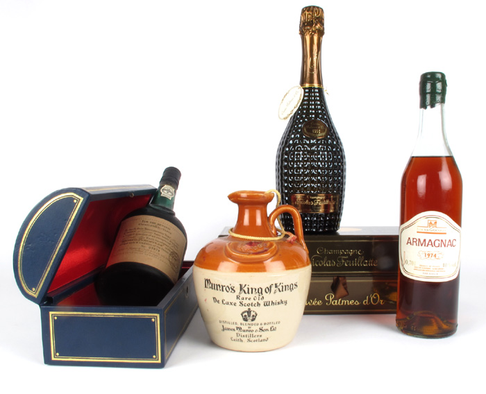 Champagne, Armagnac, Whisky and Port. at Whyte's Auctions
