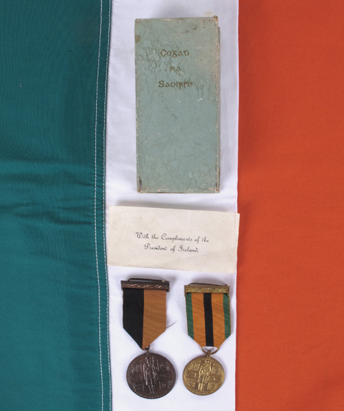 1917-1921 War of Independence medal and 1921-1971 Truce Anniversary medal to Westport Flying Column veteran. at Whyte's Auctions