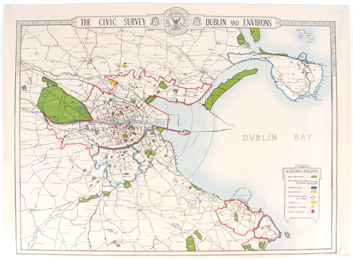 1925 The civic survey : Dublin and environs, at Whyte's Auctions