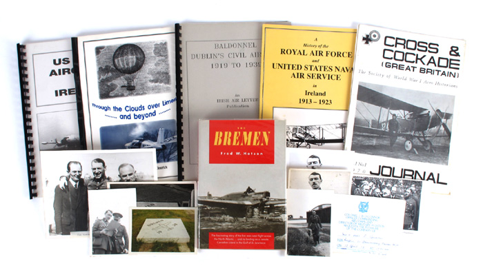 Irish Aviation, The Bremen Trans-Atlantic Flight and a collection of historical studies. at Whyte's Auctions