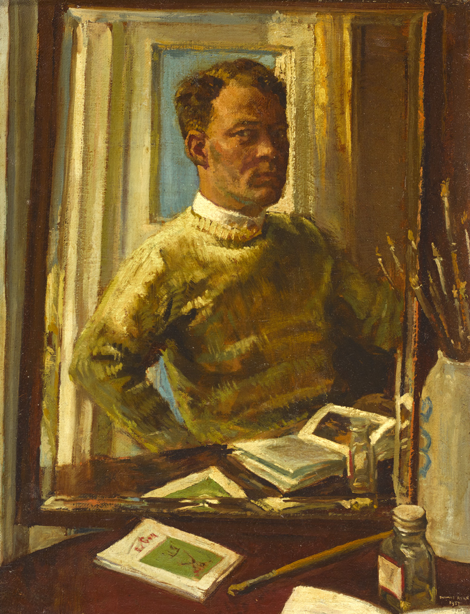 SELF PORTRAIT, 1957 by Thomas Ryan PPRHA (b.1929) at Whyte's Auctions