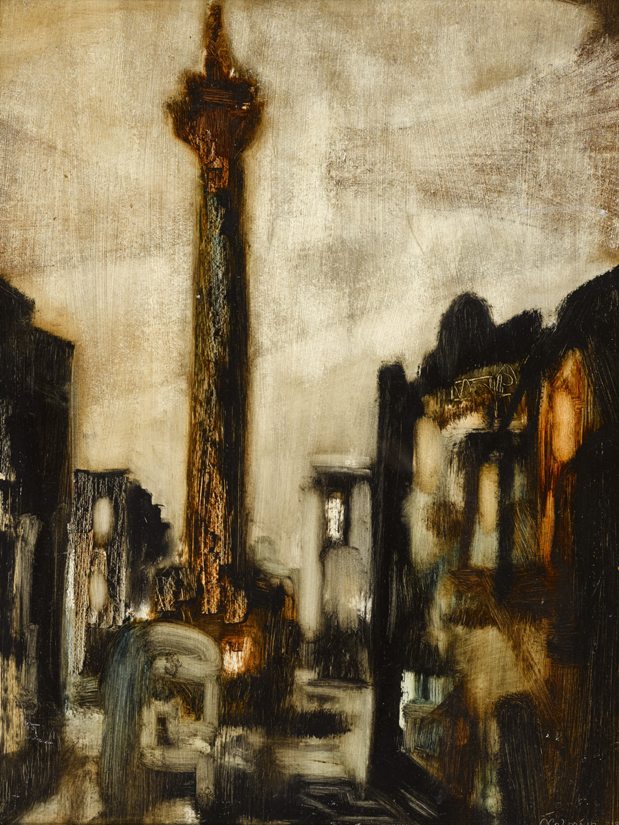 NELSON'S PILLAR, 1966 by S�amus � Colm�in (1925-1990) at Whyte's Auctions