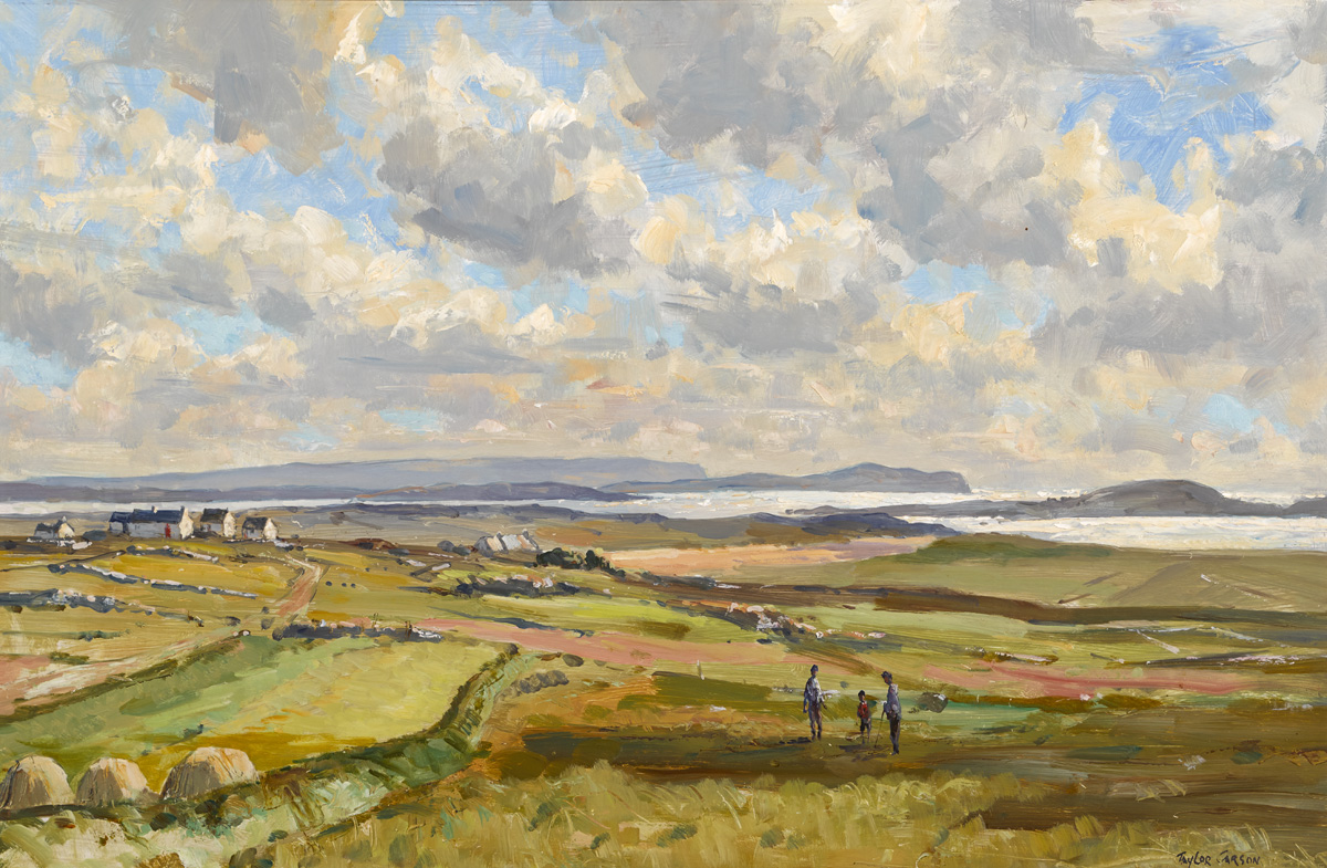 COASTLINE, GWEEDORE, COUNTY DONEGAL, 1968 by Robert Taylor Carson HRUA sold for �1,700 at Whyte's Auctions