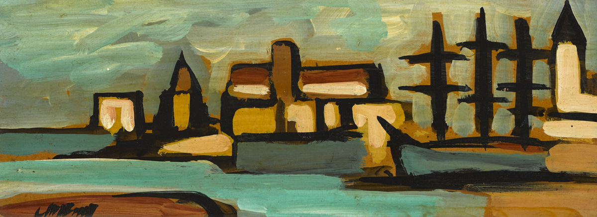 TWO CONTINENTAL SCENES (A PAIR) by Markey Robinson (1918-1999) at Whyte's Auctions
