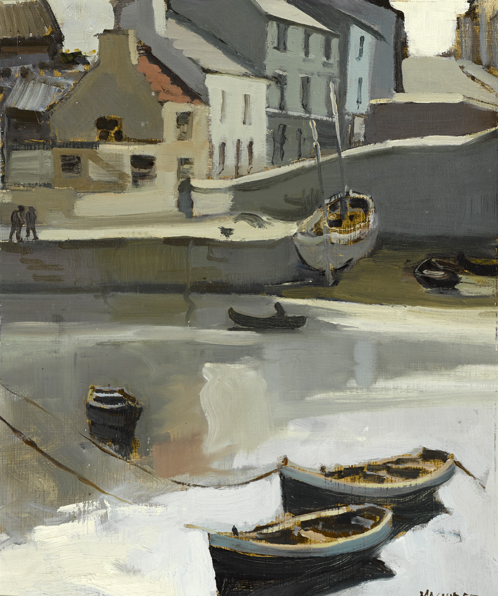 ROUNDSTONE HARBOUR, 1970 by Cecil Maguire RHA RUA (1930-2020) at Whyte's Auctions