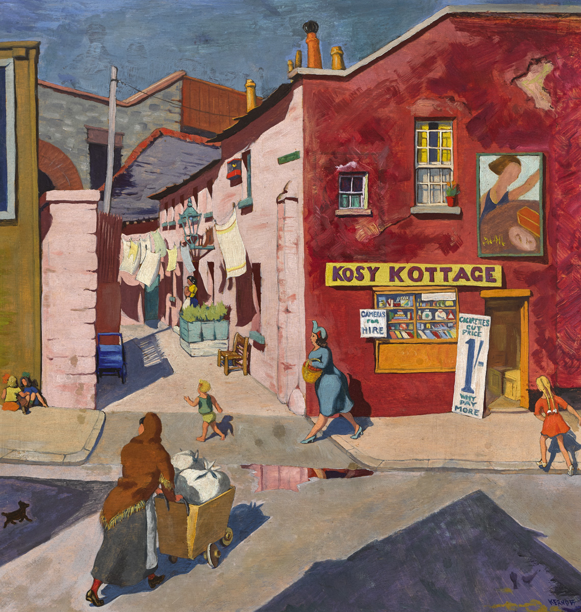 QUEEN'S MEWS COURT, STORE STREET, DUBLIN, c.1939-1940 by Harry Kernoff RHA (1900-1974) RHA (1900-1974) at Whyte's Auctions
