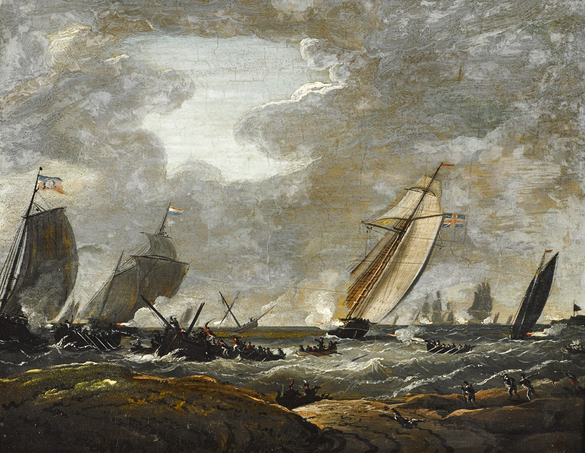 LANDING OF THE FRENCH AT KILLALA, 1798 by William Sadler II (c.1782-1839) at Whyte's Auctions