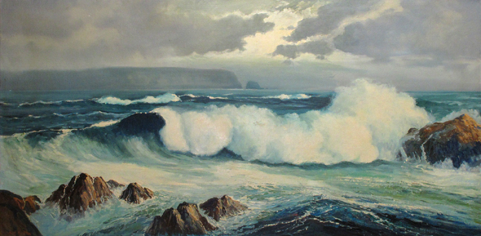 COASTAL SCENE, DONEGAL by William Henry Burns (1924-1995) at Whyte's Auctions