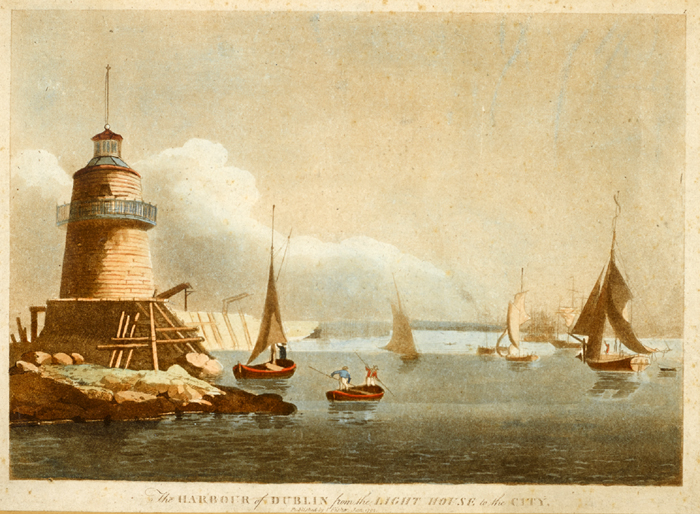 THE HARBOUR OF DUBLIN FROM THE LIGHTHOUSE TO THE CITY [1792] by Jonathan Fisher (d.1809) at Whyte's Auctions