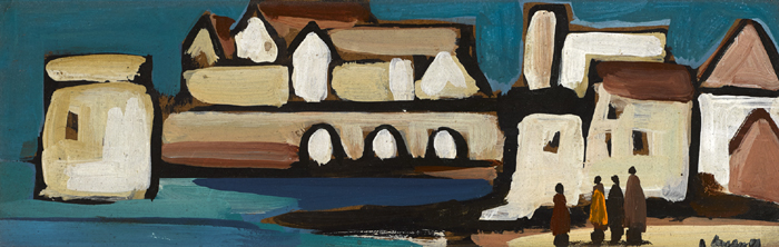 TWO CONTINENTAL SCENES (A PAIR) by Markey Robinson (1918-1999) at Whyte's Auctions