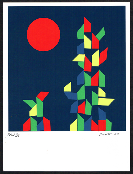 CHRISTMAS GREETING CARDS, 2003 & 2011 (A PAIR) by Patrick Scott HRHA (1921-2014) at Whyte's Auctions
