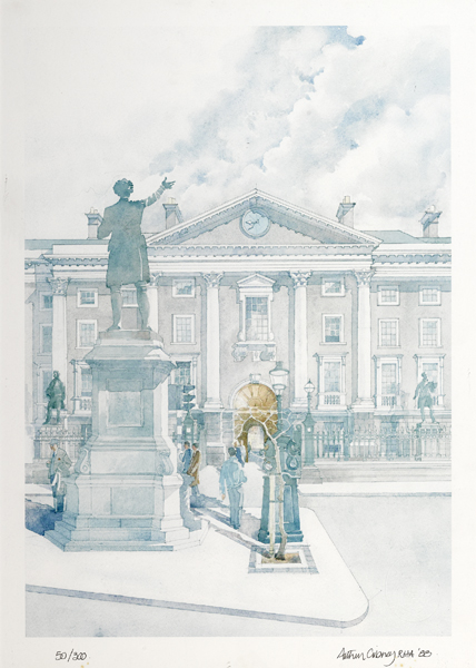 TRINITY COLLEGE, 1988 by Arthur Gibney sold for �100 at Whyte's Auctions