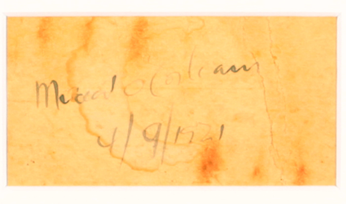 1921 (September 4) Michael Collins' autograph signature. at Whyte's Auctions