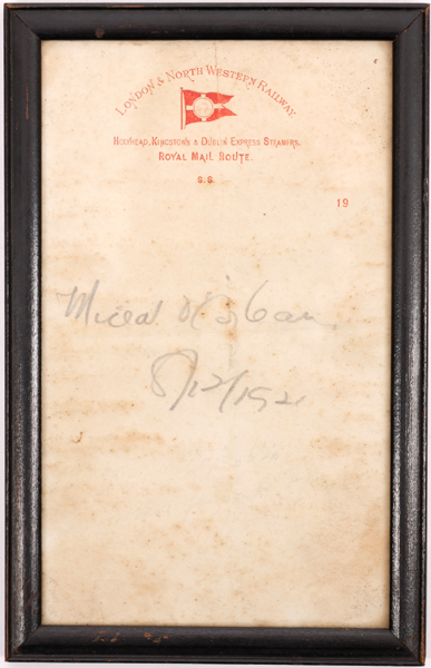 1921 (December 8) Michael Collins autograph signature at Whyte's Auctions