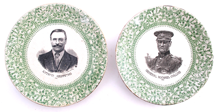 1922: Michael Collins and Arthur Griffith commemorative plates at Whyte's Auctions