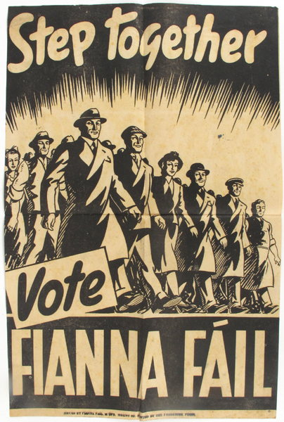 1948 General Election Fianna Fail poster at Whyte's Auctions