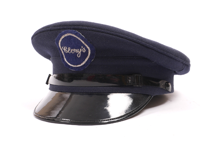 1960s Clery's Department Store, doorman's uniform cap. at Whyte's Auctions