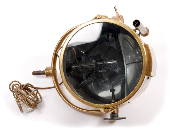 Early 20th century ship's signalling light. at Whyte's Auctions