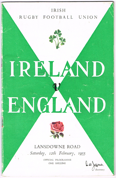 Rugby, 1955-1964. Collection of six Irish Five-Nations championship programmes, at Whyte's Auctions