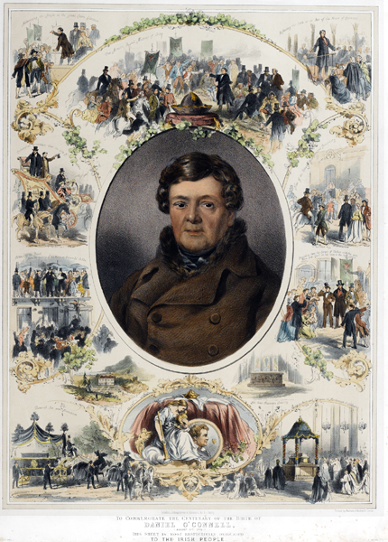 1875 Daniel O'Connell, centenary of his birth, lithograph. at Whyte's Auctions