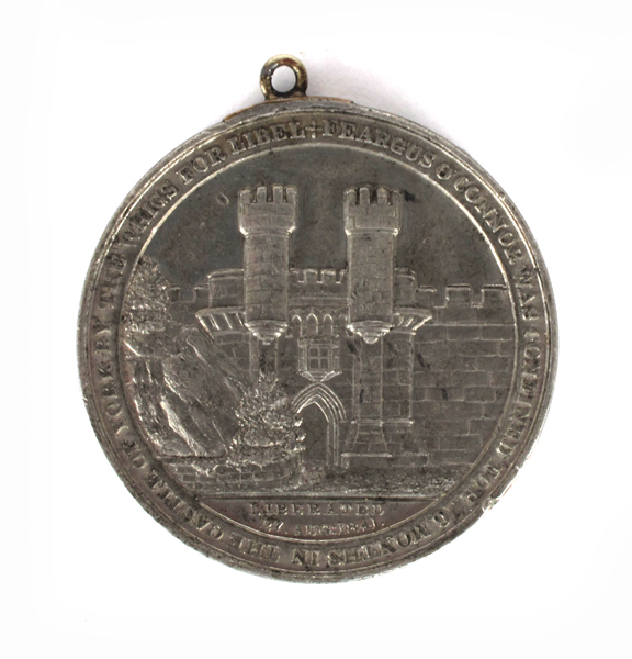 1841, Feargus O'Connor Chartist medal at Whyte's Auctions