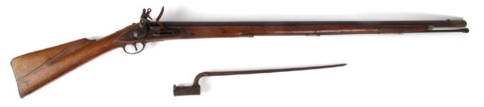 Late 18th century Brown Bess musket
 at Whyte's Auctions