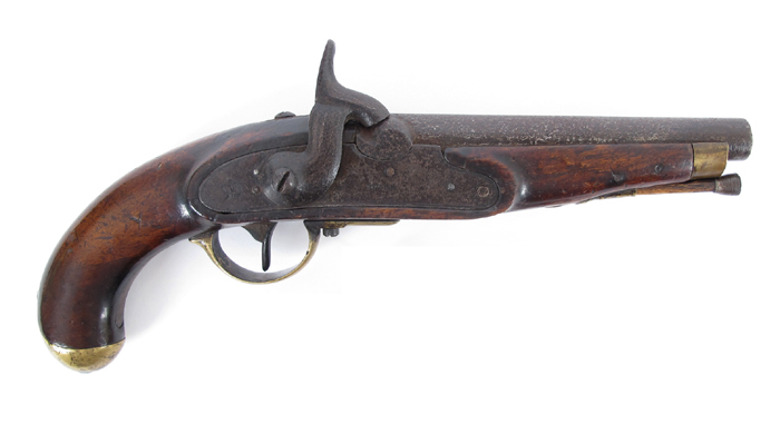 Early 19th century Tower percussion pistol. at Whyte's Auctions