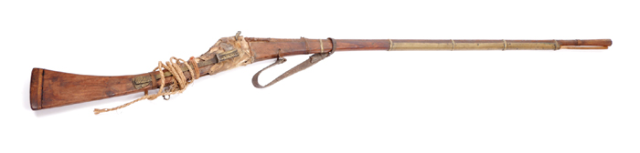 19th century Arab matchlock musket or Jezail
 at Whyte's Auctions