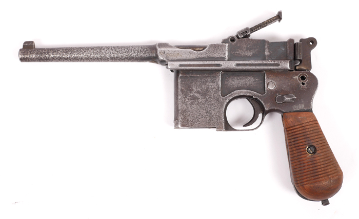 A broom-handle Mauser C96 pattern automatic pistol. at Whyte's Auctions