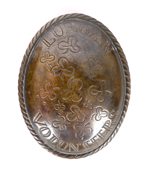 Circa 1779, Lurgan Volunteers cross belt plate. at Whyte's Auctions