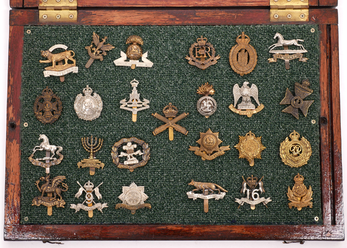 Early 20th century, collection of regimental cap badges. at Whyte's Auctions