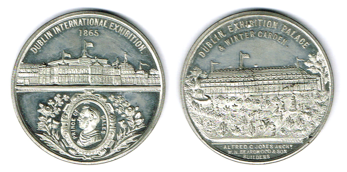 1865 (9 May) Dublin International Exhibition medal. at Whyte's Auctions